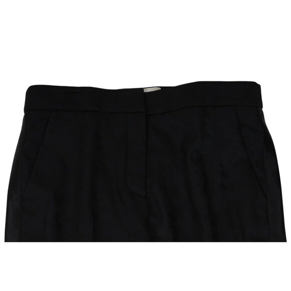 Redemption Subtle Camo Tuxedo Trousers IT 42 US 8 Black Stretch Wool Wide Pant - Picture 6 of 12